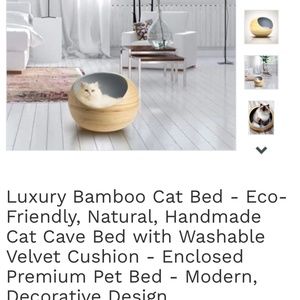 Bamboo cat bed